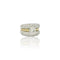 Bague 60 Bague vintage en or bicolore avec diamants 58 Facettes