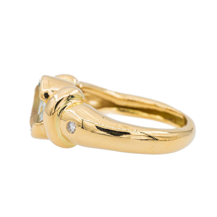 Bague 50 Bague Or jaune Aigue-marine 58 Facettes 3088690CN