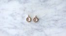 Boucles d'oreilles Boucles d'oreilles Marguerite or rose platine diamants 58 Facettes