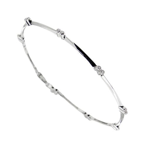 Bracelet Bracelet segmenté en or blanc avec diamants 58 Facettes 23296