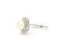 Bague Bague double anneau perle et diamant 58 Facettes