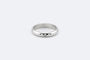 Bague Alliance en or blanc sertie d'un diamant 58 Facettes anl515
