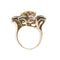 Bague 53 Bague fleur citrine et diamants 58 Facettes 35956