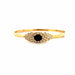 Bague Jonc Or Jaune 18k Saphir & Diamants 58 Facettes BRA-GS35454-18