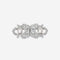 Broche Broche Art Déco en or blanc et diamants de 10 carats 58 Facettes 22687B