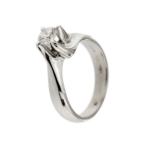 Bague 51 Bague solitaire avec diamant de 0,37 ct 58 Facettes 30220