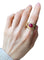 Bague 54 Importante bague, en or jaune 18k et rubis 58 Facettes