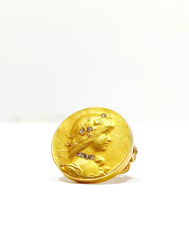 Accessoire Emile Vernier - Bouton de plastron art nouveau 58 Facettes