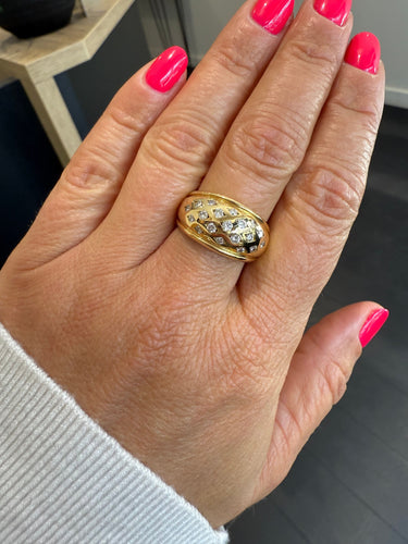 Bague 58 Bague or jaune et diamants 58 Facettes 469/18