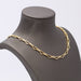 Necklace Geometric link necklace 2 Golds 58 Facettes E360862