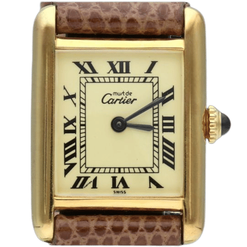 Montre Cartier Montre Tank Vermeil 58 Facettes MT43326