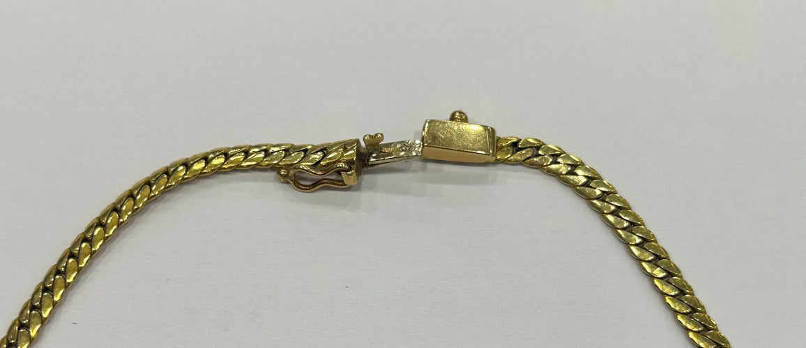 Collier Collier or jaune Cobra diamanté 58 Facettes LP891/9
