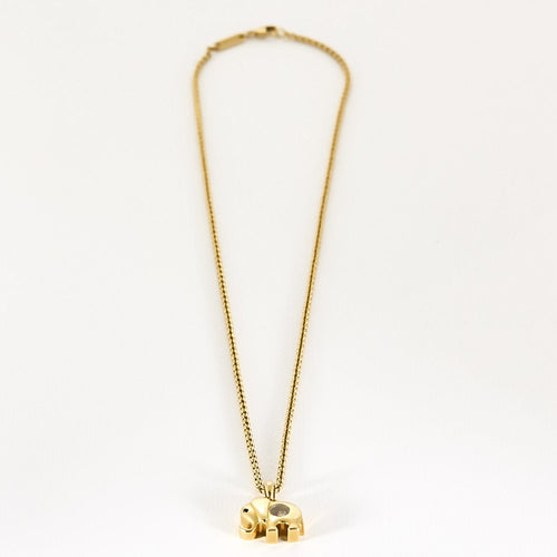 Collier CHOPARD Happy Diamonds collier en or jaune, saphir et diamant 58 Facettes B250560