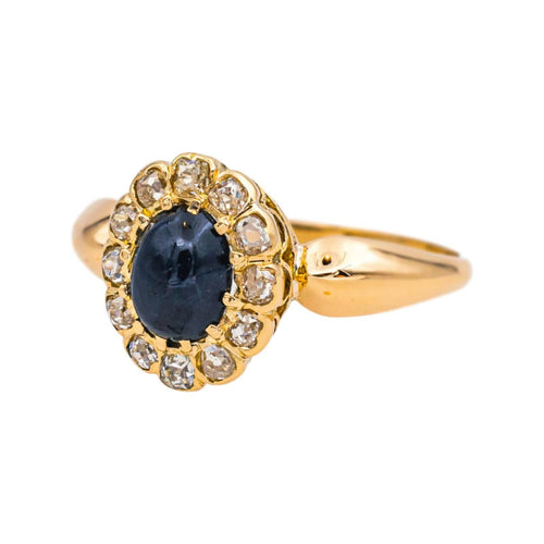 Bague 48.5 Bague Pompadour Or jaune Saphir, Diamant 58 Facettes 4878409CN