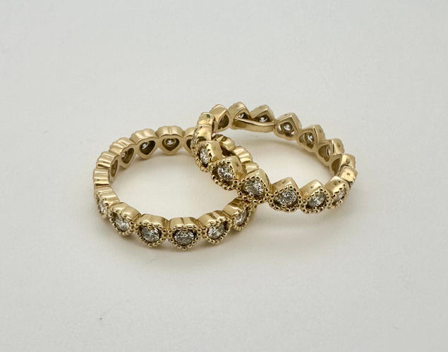 Bague 52 Bague coeur or jaune 58 Facettes