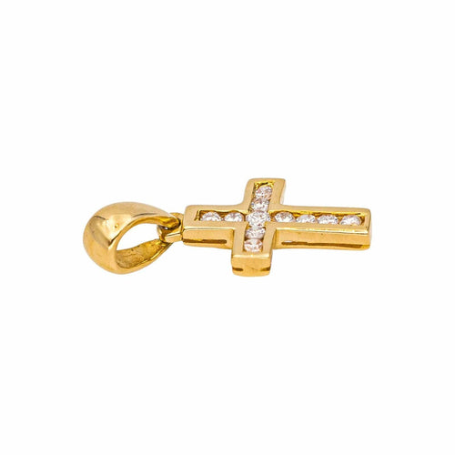 Pendentif Pendentif Croix Or jaune Diamant 58 Facettes 4801532CN