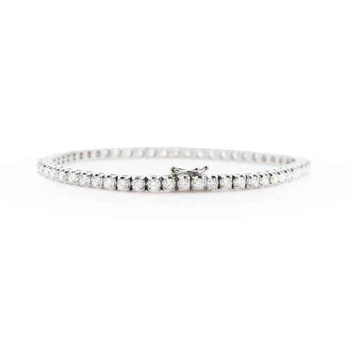 Bracelet Bracelet de tennis en or blanc 2,96 ct 58 Facettes 17536