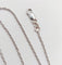 Collier Chaine vintage or blanc 18k mailles forçat 42,5 cm 2,49 gr 58 Facettes A06121