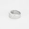 Bague Bague en Platine et diamants princesses, baguettes et ronds en demie alliance. 58 Facettes