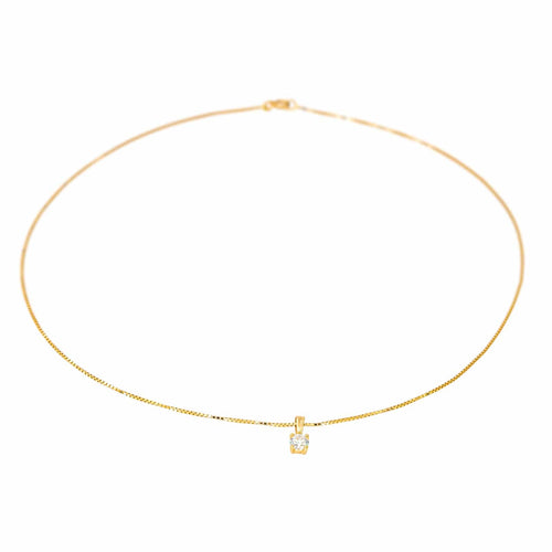 Collier Collier Solitaire Or jaune Diamant 58 Facettes 4360499CN