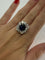 Bague 51 Bague vintage or rose saphir 3 ct et diamants 3 ct 58 Facettes 75801