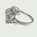 Ring 54 Contemporary ring in platinum and diamonds 58 Facettes Q929A