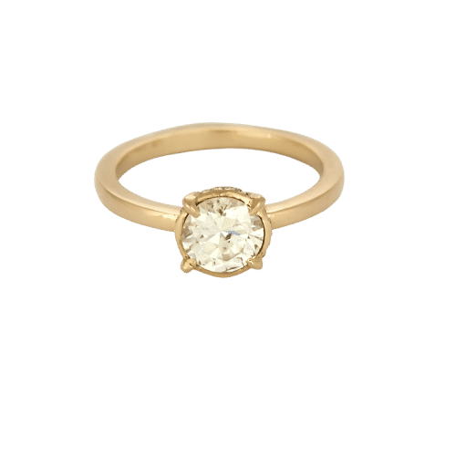 Bague 54 Bague en or rose et diamants 58 Facettes B250646