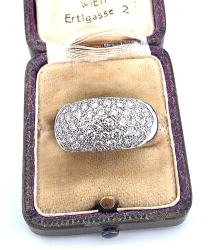 Bague 56 Bague en or blanc avec diamants 58 Facettes