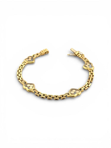 Bracelet Bracelet Chopard Happy Diamonds en or jaune 18 carats et diamants 58 Facettes