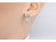 Boucles d'oreilles Boucles d'oreilles en or blanc avec diamants taille brillant 58 Facettes 2076