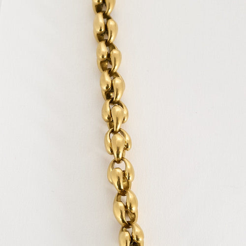 Collier Collier en or jaune 18K à maille fantaisie 58 Facettes RAM2733