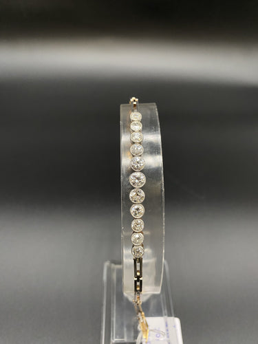 Bracelet BRACELET OR 18K 11 DIAMANTS 58 Facettes 250301