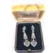 Boucles d'oreilles Boucles d'oreilles en or blanc avec diamants et onyx 58 Facettes