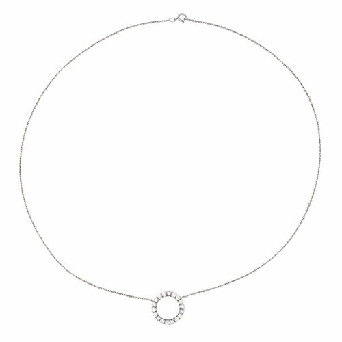Collier Collier Pendentif Or blanc Diamant 58 Facettes 3681130CN