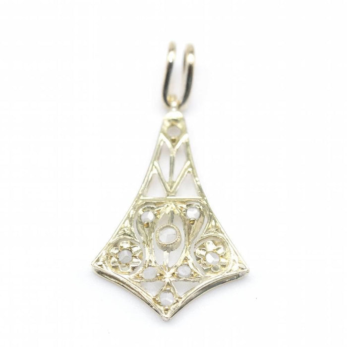 Pendentif Pendentif 1900 en or jaune et diamants 58 Facettes D362747JC