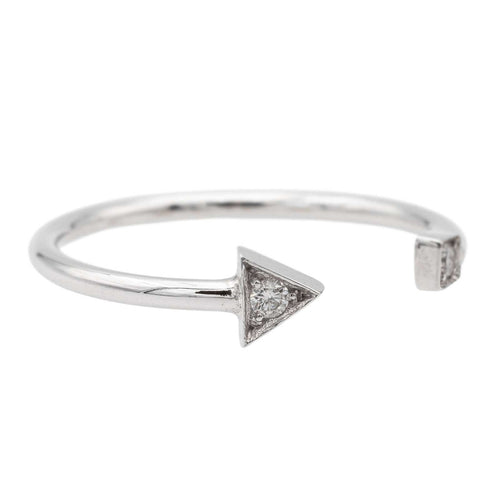 Bague 54 Bague Toi et Moi Or blanc Diamant 58 Facettes 579286RV