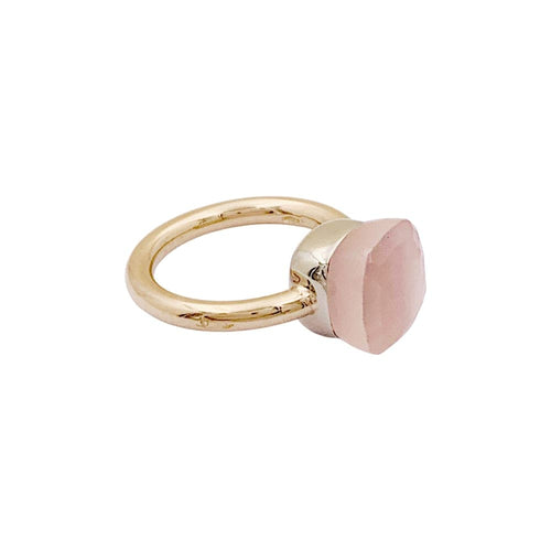 Bague 49 Bague Pomellato, "Nudo Classic", or rose et quartz rose. 58 Facettes 35131