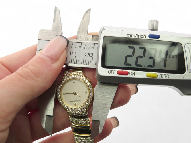 Montre vintage montre VACHERON CONSTANTIN malte ivy 21031 or 18k diamants quartz 58 Facettes 270028