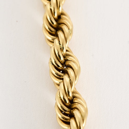 Collier Collier maille corde en or jaune 58 Facettes SL4916