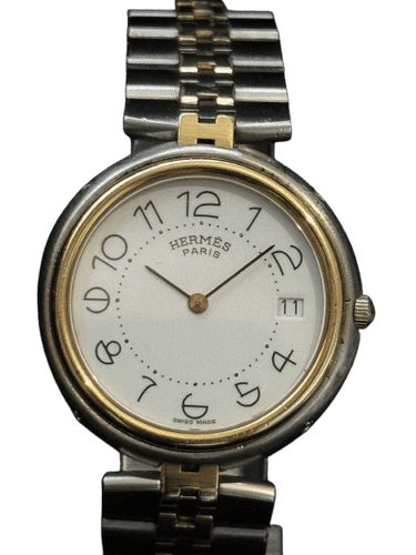 Montre HERMÈS - Montre Clipper – Or/Acier – Bracelet Hermès – Vintage 58 Facettes