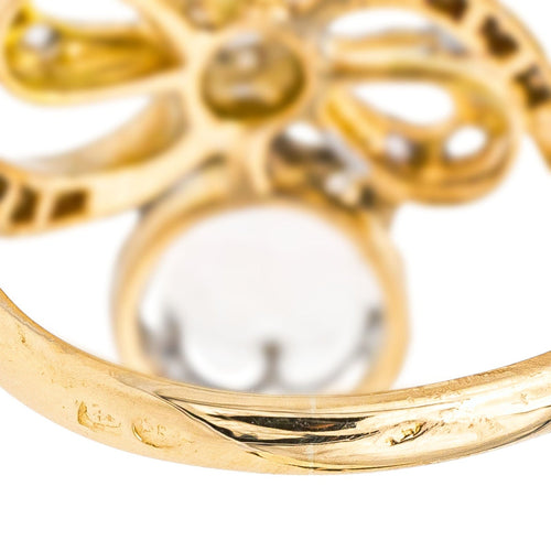 Bague 51 Bague Toi & moi Or jaune, Platine Diamant 58 Facettes 3853105CN