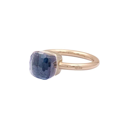 Bague 51 Bague Pomellato, « Nudo Petit», or blanc, or rose, topaze blue London. 58 Facettes 34988