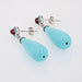 Boucles d'oreilles Pendants d'oreilles turquoise rubis et diamants 58 Facettes 24-185