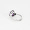 Bague 56 Bague cocktail or gris, améthyste et diamants 58 Facettes COG0441