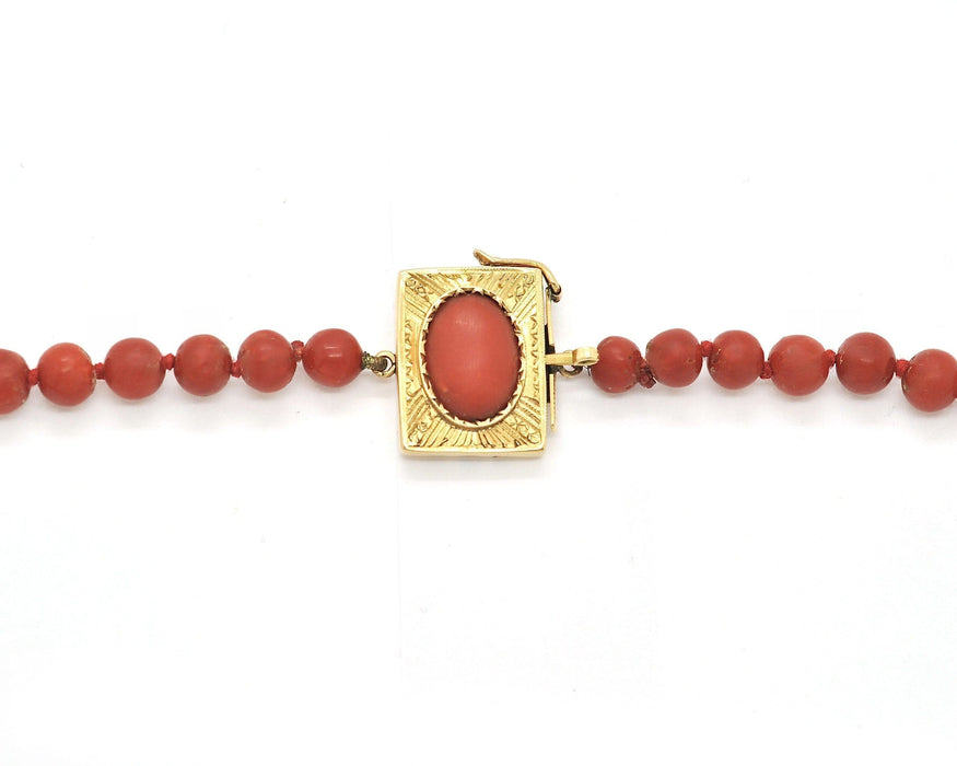 Collier Collier avec corail rouge de Sardaigne 58 Facettes