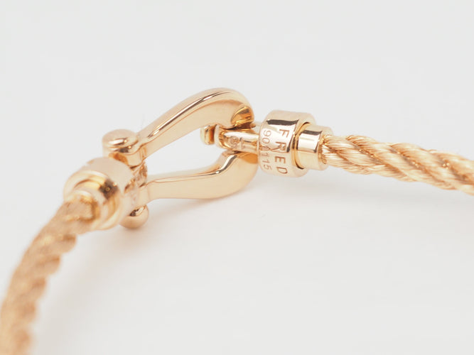 Bracelet Bracelet Fred mini force 10 en or rose et diamants 58 Facettes 33587