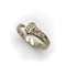 Bague 14K White Gold Hand Engraved Lucky Nail Ring with Diamonds 58 Facettes