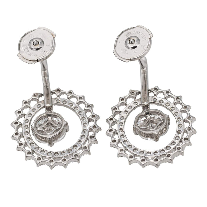 Boucles d'oreilles Boucles d'oreilles Or blanc Diamant 58 Facettes 2569109CN