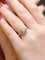 Bague 56 Bague vintage ovale en or pavée de diamants 58 Facettes J123