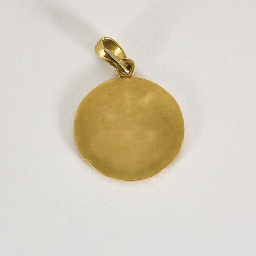 Pendentif AUGIS - Médaille sentimentale en or jaune 58 Facettes PER0439X3